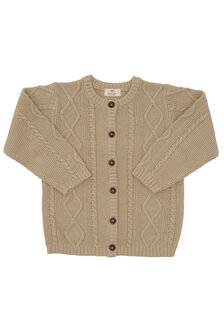 Copenhagen Colors Gebreid vest taupe - katoen