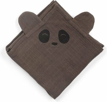 Hydrofiele doek panda- 2-pak - bruin